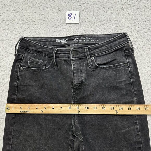 Mossimo Denim Women's 6 (28x27) Regular Highest Rise Skinny Jeans Power Stretch - Picture 11 of 13